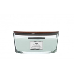 WoodWick Sagewood & Seagrass świeca zapachowa z drewnianym knotem 453,6 g